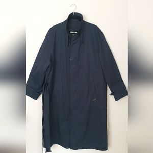 Vintage Bugatti Trench Coat 1970s XL